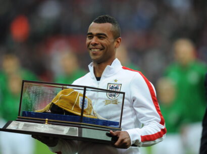 Ashley Cole with his legacy cap