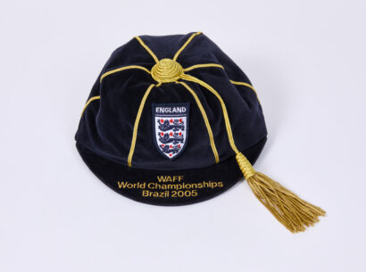 England Cap included in the National Football Museums new book called The Story of Football in 100 Objects