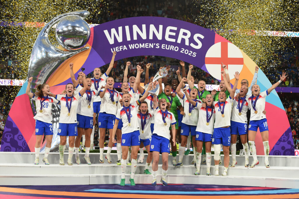 England 'Lionesses' winning the 2025 Euro Championship