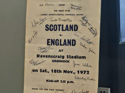 England Women Scotland Women programme 1972