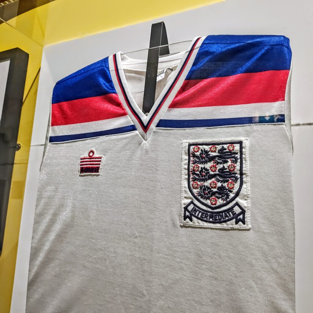 Justin Fashanu England under-21 shirt