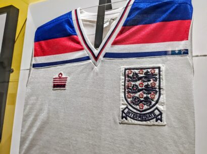Justin Fashanu England under-21 shirt
